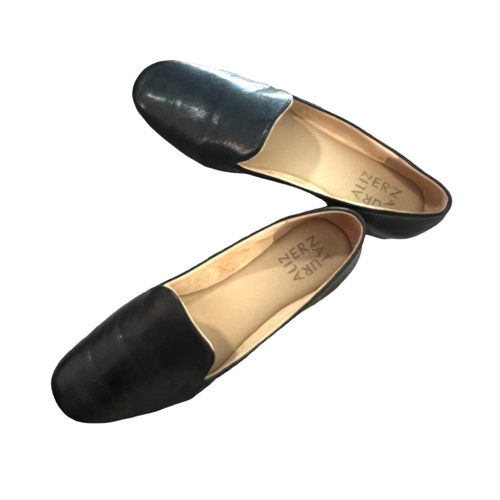 Naturalizer Emiline Black Leather Upper Balance Flats Size 6.5 - Picture 7 of 16